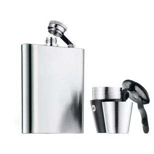 Manhattan WMF zestaw piersiówka i kieliszki ze stali szlachetnej Cromargan, pojemność 200 ml 06.0352.9990 - Pozostałe akcesoria barmańskie - miniaturka - grafika 2