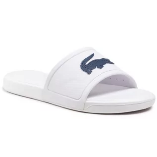 Klapki i japonki damskie - Lacoste Klapki Slide 0921 1 Cuj 7-41CUJ0008X96 Wht/Dk Blu - grafika 1