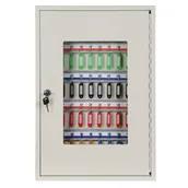 Szafki na klucze - B2B Partner Metalowa szafka na klucze 55x38x8 cm, 50 szt. HF550T-50K - miniaturka - grafika 1