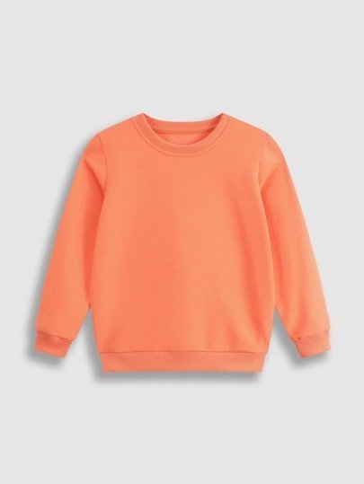 SHEIN BLUZA DZIECIĘCA POMARAŃCZOWA GŁADKA 120 V3T