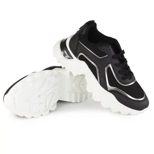 Buty sportowe Sneakersy Cabin H2147A czarny - Sneakersy damskie - miniaturka - grafika 3
