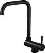 Baterie kuchenne - Wyciągana bateria kuchenna, składana bateria kuchenna, wylewka obrotowa 360° (czarna) - miniaturka - grafika 1