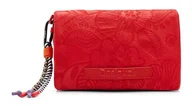 Torebki damskie - Desigual Women's Alpha Dortmund Flap Accessories PU Across Body Bag, Red, czerwony - miniaturka - grafika 1