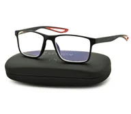 Okulary korekcyjne, oprawki, szkła - Plusy Męskie Okulary do Czytania moc: +1 z antyrefleksem ST315 - miniaturka - grafika 1