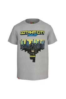 Koszulki dla chłopców - Koszulka LEGO® Batman bawełniana szara - grafika 1