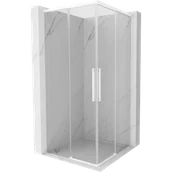 Kabiny prysznicowe - Mexen Rox Duo kabina prysznicowa rozsuwana 90 x 90 cm, transparent, biała - 8C2D-090-090-20-00 - miniaturka - grafika 1