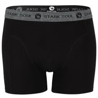 Majtki męskie - Bokserki męskie bawełniane CZARNE rozmiar XXL eleganckie komfortowe wygodne - miniaturka - grafika 1