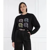 Bluzy damskie - Karl Lagerfeld Bluza ikonik 2.0 Oversize fit - miniaturka - grafika 1