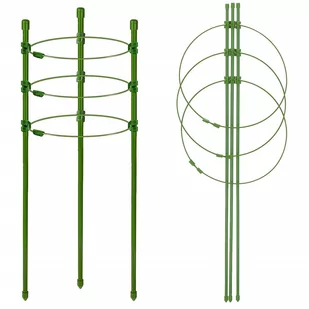 Podpora pierścieniowa 60 cm do roślin, kwiatów zielona - Kratki i pergole - miniaturka - grafika 1