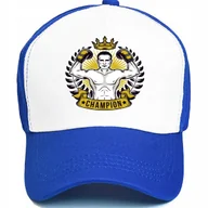 Czapki i chusty sportowe męskie - Czapka Atramentowa Daszek BOKS CHAMPION Wzory - miniaturka - grafika 1