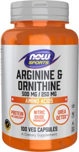 Arginine 500 mg + Ornithine 250 mg (100 kaps.) - Aminokwasy - miniaturka - grafika 1