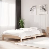 Łóżka - Lumarko Łóżko sztaplowane, 100x200 cm, lite drewno sosnowe - miniaturka - grafika 1