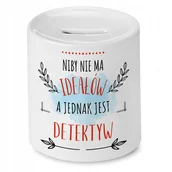 Skarbonki - Skarbonka Dla Detektywa na Urodziny na Prezent z Nadrukiem ze Zdjęciem + Opakowanie na prezent (wzór 01) - miniaturka - grafika 1