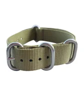 Akcesoria do zegarków - PASEK TEKLA N9A NATO 24MM ZIELONY/KHAKI PARCIANY  - SALON W KRAKOWIE - miniaturka - grafika 1
