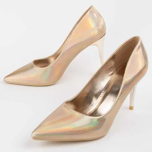 Montevita Buty Na Obcasie Queen14 Z?oty - Czółenka - miniaturka - grafika 1