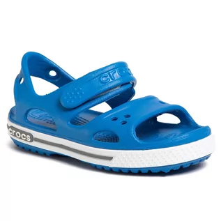 Sandały damskie - Crocs Sandały Crocband II Sandal Ps 14854 Bright Cobalt/Charcoal - grafika 1