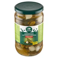Warzywa w marynacie - Carrefour Classic Korniszony bardzo drobne 660 g - miniaturka - grafika 1