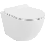 Miski WC - Mexen Lena miska wc Rimless Tornado z deską wolnoopadającą slim, duroplast, biała połysk - 30224000T - miniaturka - grafika 1
