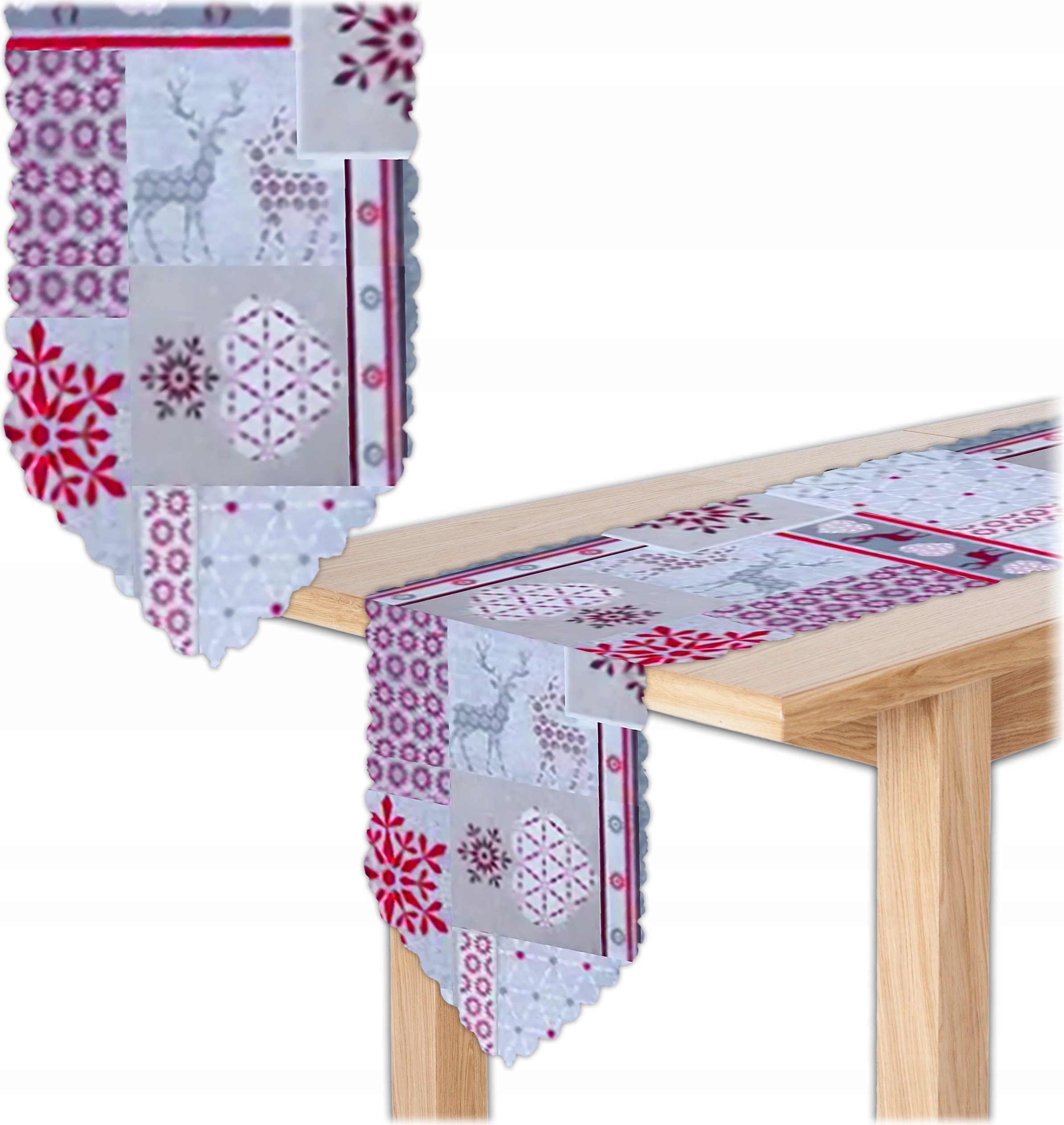 Bieżnik Świąteczny na Stół Obrus Święta Wigilijny Boże Narodzenie 180x35 cm