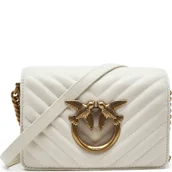 Torebki damskie - Pinko Skórzana torebka na ramię LOVE CLICK MINI SHEEP NAPPA CH - miniaturka - grafika 1