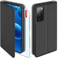 Etui i futerały do telefonów - Etui z klapką do Samsung S20 FE Zamykane Czarne Futerał + Szkło - miniaturka - grafika 1