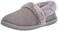Kapcie damskie - Skechers COZY CAMPFIRE - TEAM TOASTY, damskie kapcie z niskim stanem, Węgiel drzewny mikrofibra zamszowa linia sztucznego futra, 36 EU - miniaturka - grafika 1