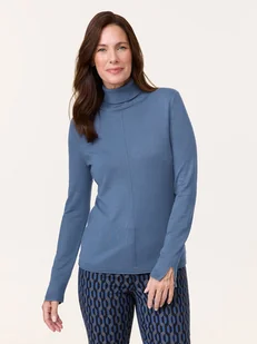 EDITION Golf w kolorze niebieskim - Swetry damskie - miniaturka - grafika 1