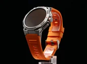 Smartwatch - GlacierX Guardian Silver Pomarańczowy - miniaturka - grafika 1