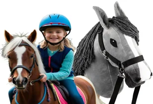 Duży Hobby Horse Koń Konik Na Kiju kijku patyku A3 głowa konia dla dzieci - Maskotki i pluszaki - miniaturka - grafika 1