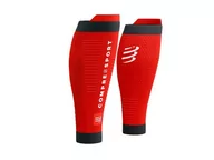 Pozostały sprzęt i akcesoria do ćwiczeń - COMPRESSPORT Opaski kompresyjne na łydki R2V3 red black - miniaturka - grafika 1