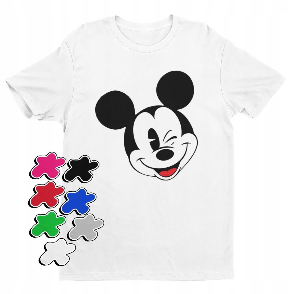 Koszulka T-Shirt Dziecięca Z Nadrukiem Myszka Miki Minnie Różne -M 134-140