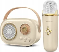 Instrumenty muzyczne dla dzieci - GŁOŚNIK KARAOKE Z MIKROFONEM DLA DZIECKA NA PREZENT ŚWIĘTA KLASYCZNY STEREO - miniaturka - grafika 1