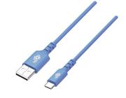 Kable USB - Kabel USB-USB C 1m silikonowy niebieski Quick Charge - miniaturka - grafika 1