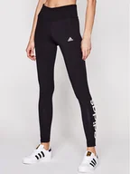 Spodnie damskie - Adidas Legginsy Loungewear Essentials Logo GL0633 Czarny Slim Fit - miniaturka - grafika 1