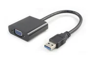 Kable USB - MicroConnect Kabel USB USB 3.0 VGA M-F Czarny USB3.0VGA - miniaturka - grafika 1