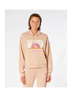 Bluzy damskie - Bluza dresowa damska RIP CURL Wave Shapers Hood - kremowa L - miniaturka - grafika 1
