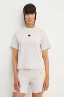 Koszulki sportowe damskie - adidas t-shirt Z.N.E damski kolor różowy IS3931 - miniaturka - grafika 1