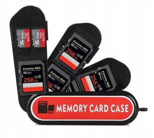 Futerał Case Etui Pudełko Box Na Karty Pamięci 5x Sd Sdhc Sdxc + 2x Microsd / Kh4 - Typ A - Inne akcesoria audio-wideo - miniaturka - grafika 1