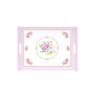 Tace i patery - Nuova Cer R2S Taca z uchwytami R2S Vintage Bouquet różowa 200 PINK - miniaturka - grafika 1