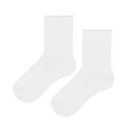 Skarpetki dla dzieci - Skarpetki dziecięce z bawełny organicznej, białe - miniaturka - grafika 1