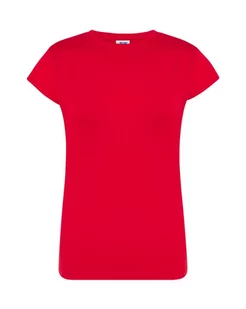 T-shirt damski czerwony 170g/m2 roz. M - Koszulki i topy damskie - miniaturka - grafika 1