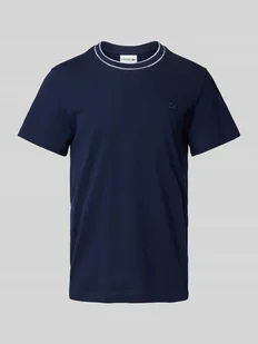 T-shirt z wyhaftowanym logo - Koszulki męskie - miniaturka - grafika 1