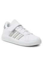 Buty dla dziewczynek - adidas Sneakersy Grand Court 2.0 El K GW6516 Biały - miniaturka - grafika 1