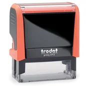 Pieczątki - Pieczątka TRODAT 4913 pomarańczowa neonowa, poduszka czarna, 58x22mm, 1 szt. - miniaturka - grafika 1