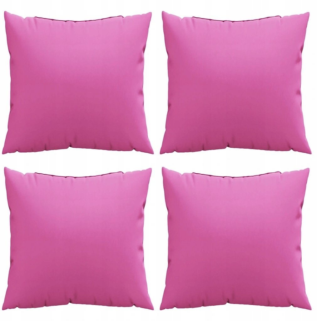 vidaXL Poduszki dekoracyjne 4 pcs Różowy 60 x 60 cm tkanina