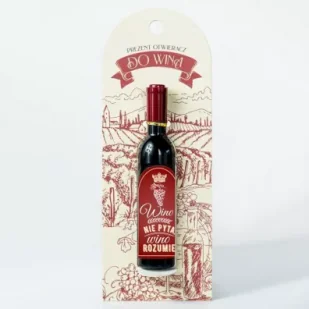 Be-Happy Gifts Otwieracz do wina korkociąg - Wino nie pyta... - Korkociągi i otwieracze - miniaturka - grafika 1