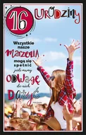 Kartki okolicznościowe i zaproszenia - AbCard Kartka okolicznościowa Urodziny 16 U102 - miniaturka - grafika 1