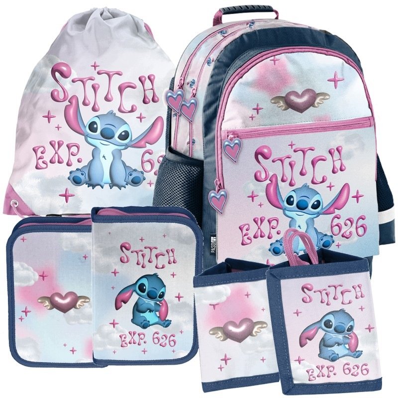 Zestaw szkolny Plecak piórnik portfel Lilo i Stitch Exp. 626 (DS26ZZ)