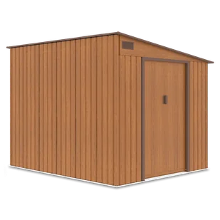 Szopa narzędziowa JASPER 214x257cm Oak Brown, stalowa, z podwójnymi drzwiami, wentylowana, magazyn na sprzęt ogrodowy i narzędzia Hardmaister - Altany ogrodowe Szopa narzędziowa JASPER 214x257cm Oak Brown, stalowa, z podwójnymi drzwiami, wentylowana, magazyn na sprzęt ogrodowy i narzędzia Hardmaister - Altany ogrodowe - miniaturka - grafika 1