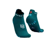 Skarpetki sportowe męskie - COMPRESSPORT Skarpetki do biegania krótkie ProRacing Socks V4 shaded/hawaian ocean - miniaturka - grafika 1